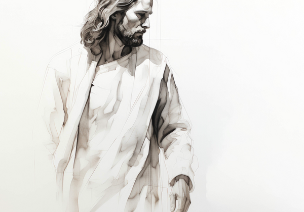 Jesus on Black and White