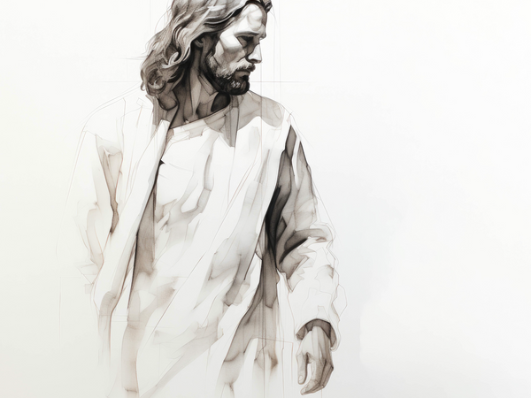 Jesus on Black and White