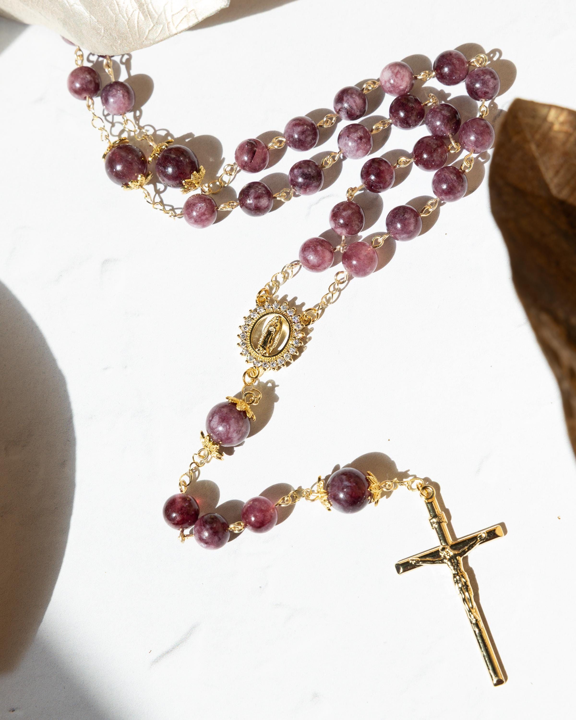 Advent Plum Rosary