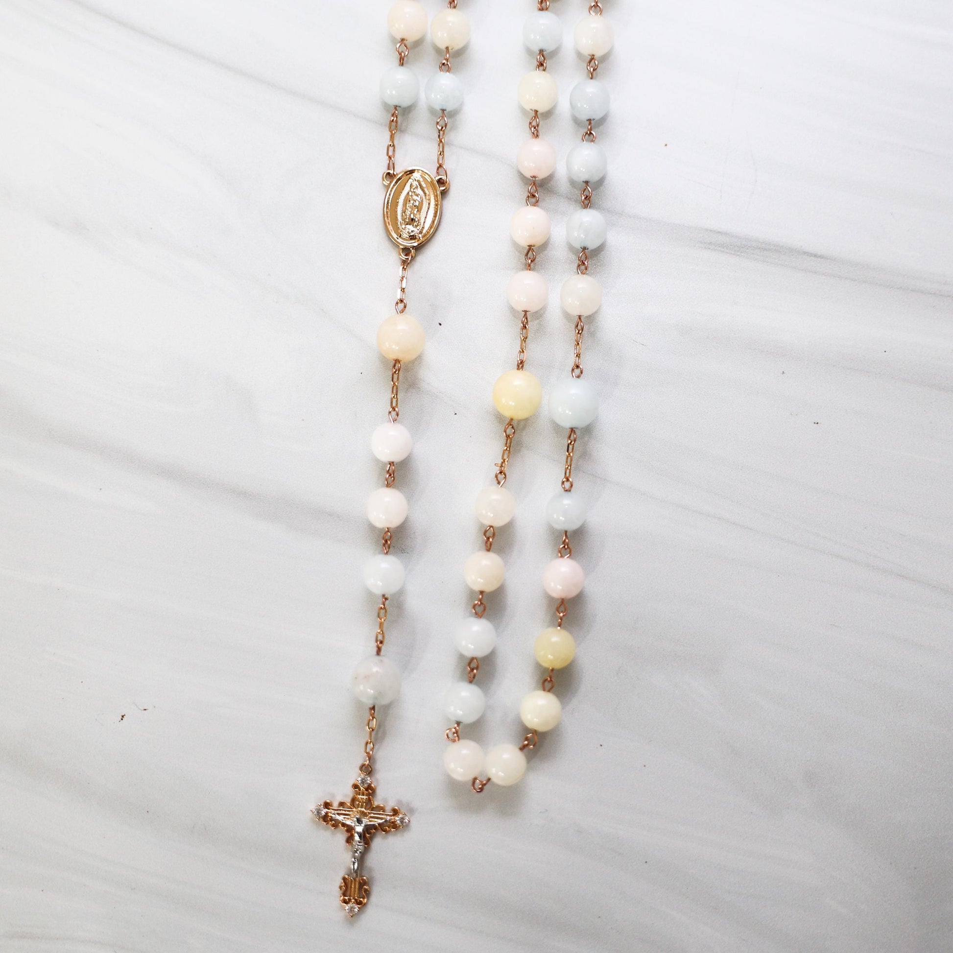 Pascha Morganite Rosary