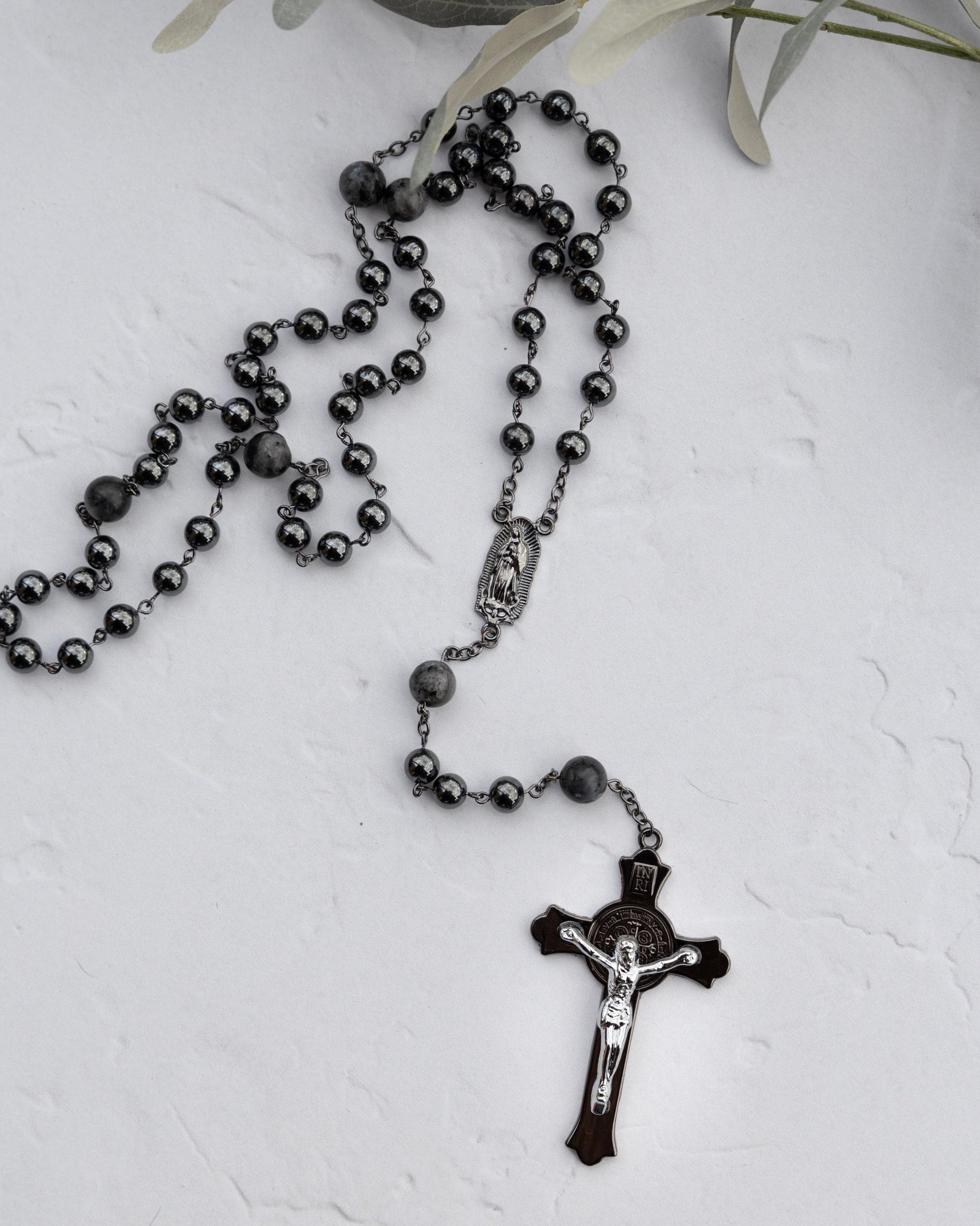 Armor of God Gunmetal Rosary