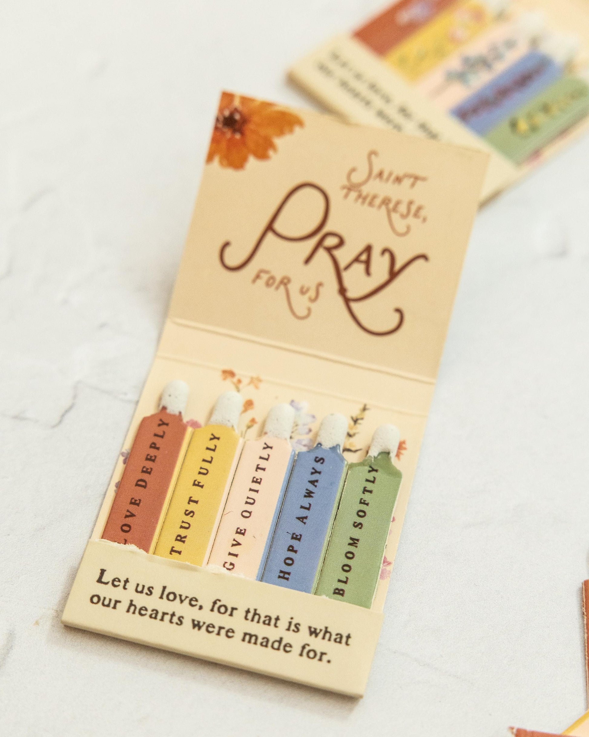 St. Therese of Lisieux Wildflower Matchbook