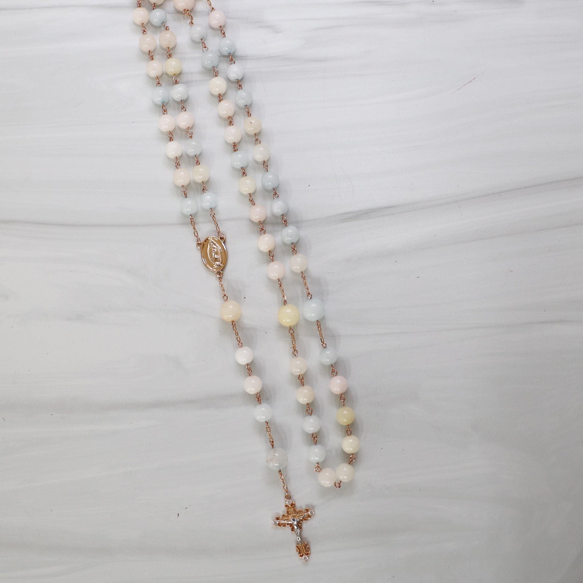 Pascha Morganite Rosary