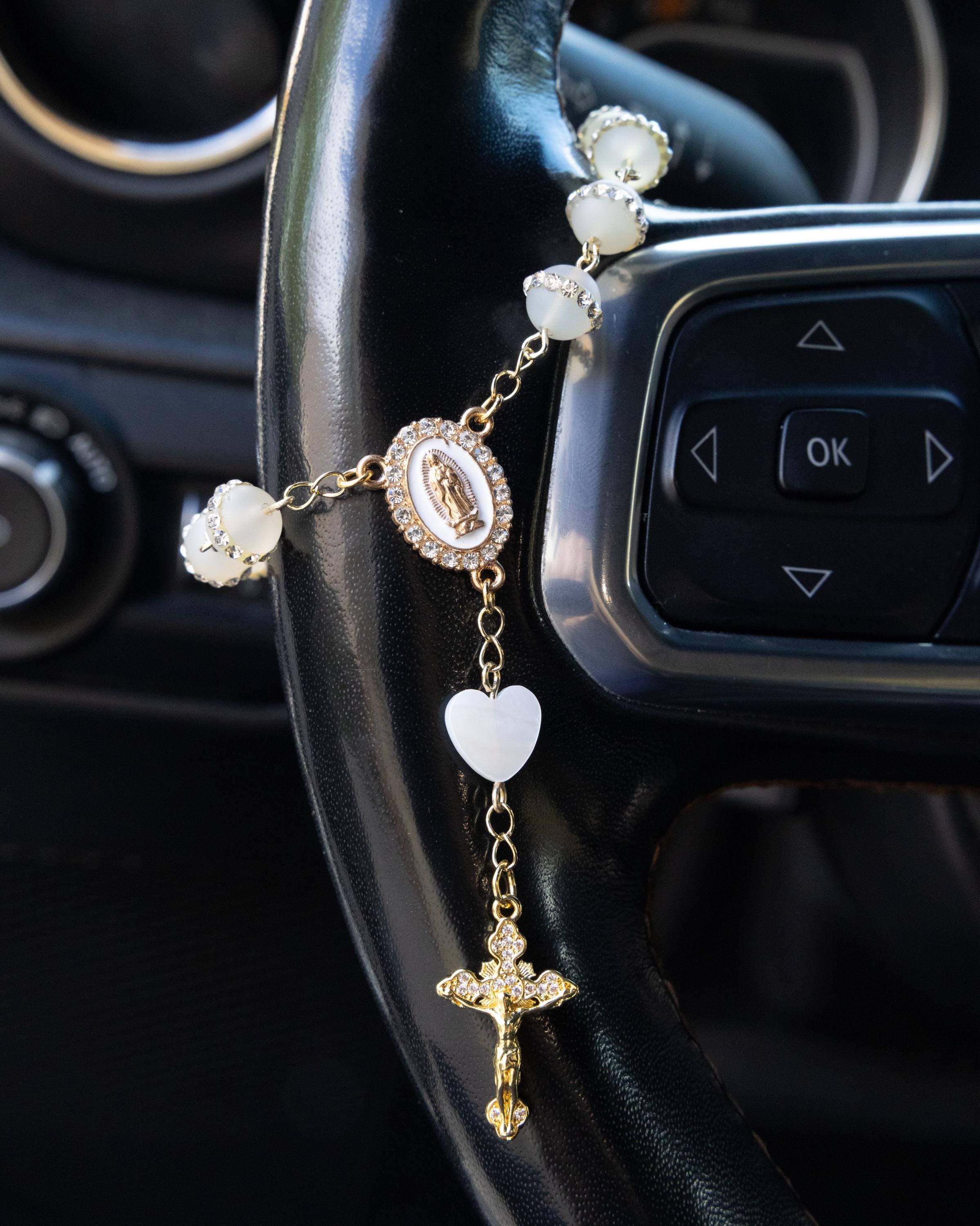 Rhinestone Car Decade Rosary