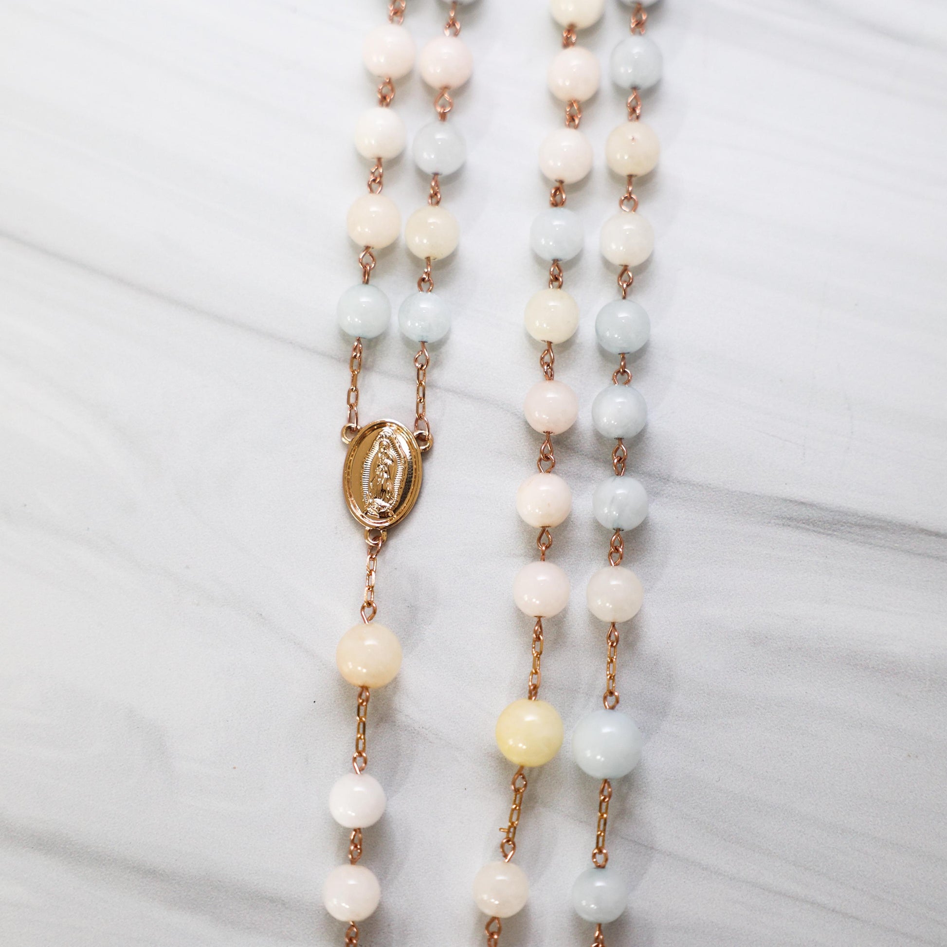 Pascha Morganite Rosary
