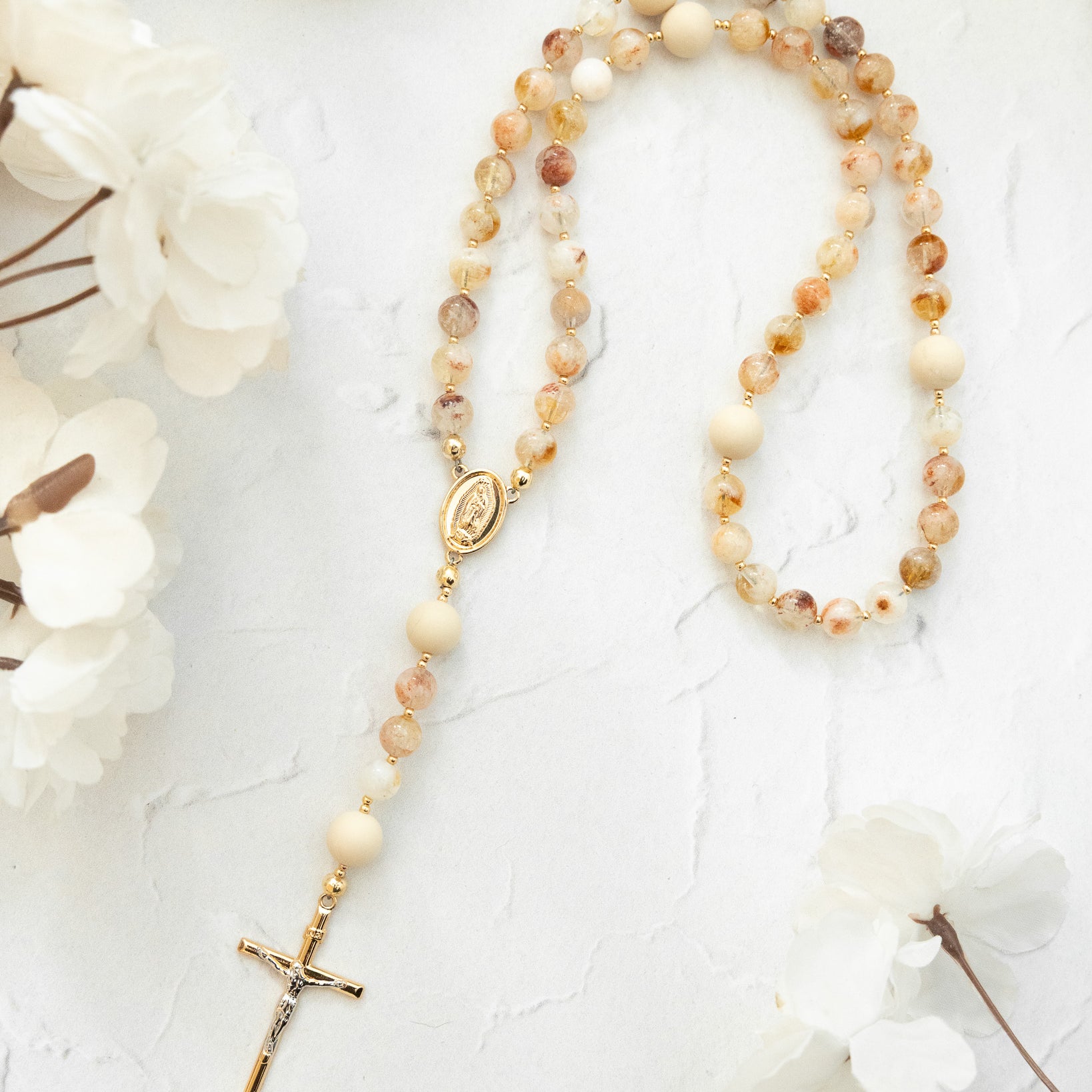 Desert Rose Guadalupe Rosary
