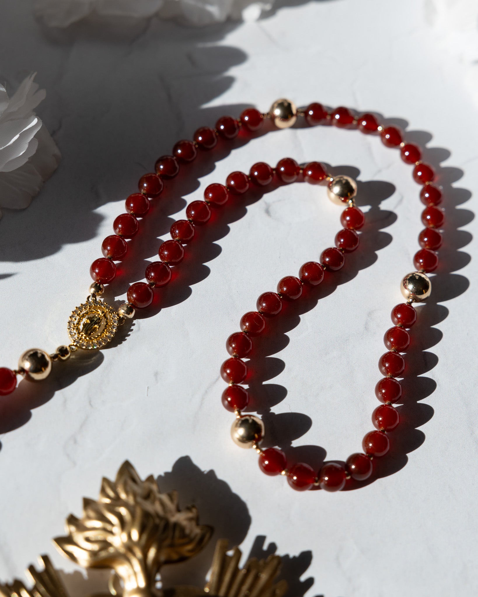 Sanguis Christi Garnet Rosary