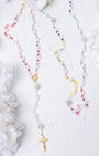 God’s Rainbow Covenant Rosary with multicolored gemstone beads