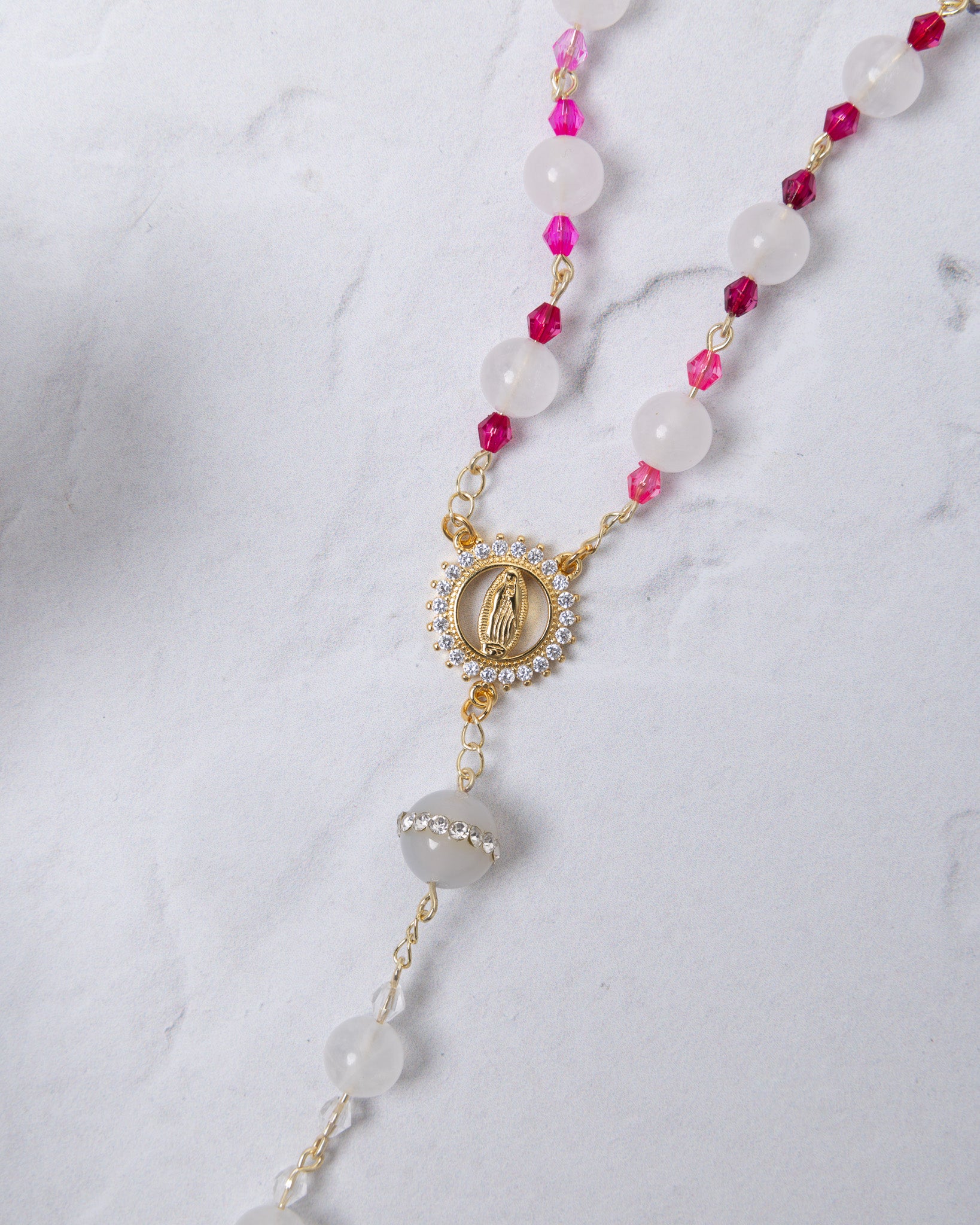 God’s Rainbow Covenant Rosary with Guadalupe medallion