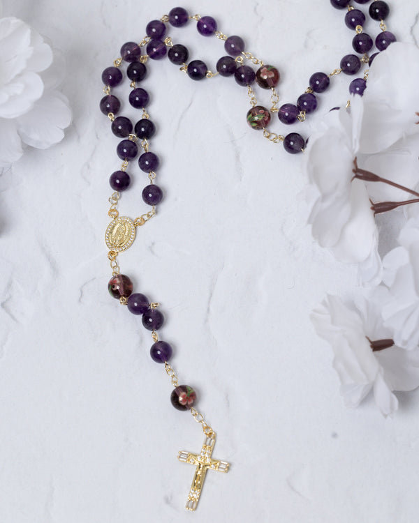 Purple Ameythest Rosary
