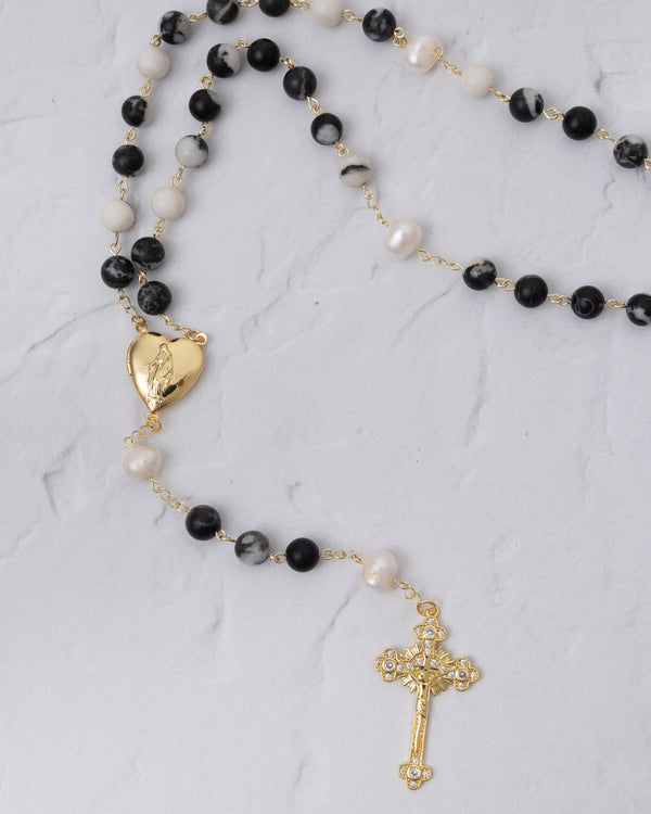 Black Marble Rosary