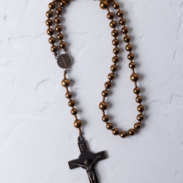 Sanctus Benedicta Copper Rosary
