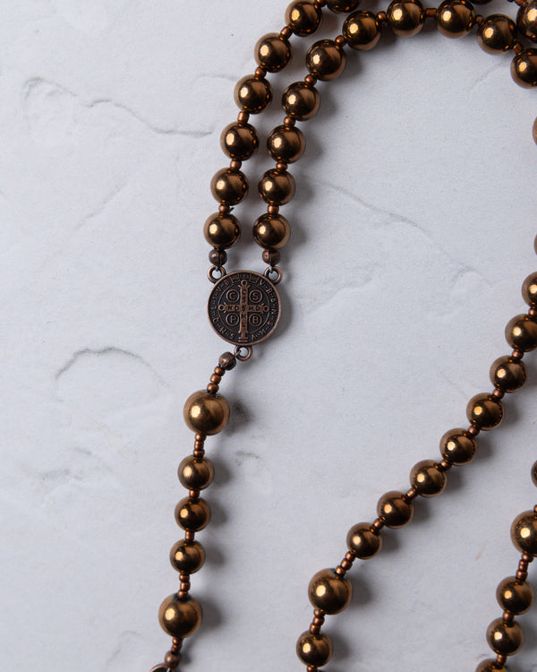Sanctus Benedicta Copper Rosary