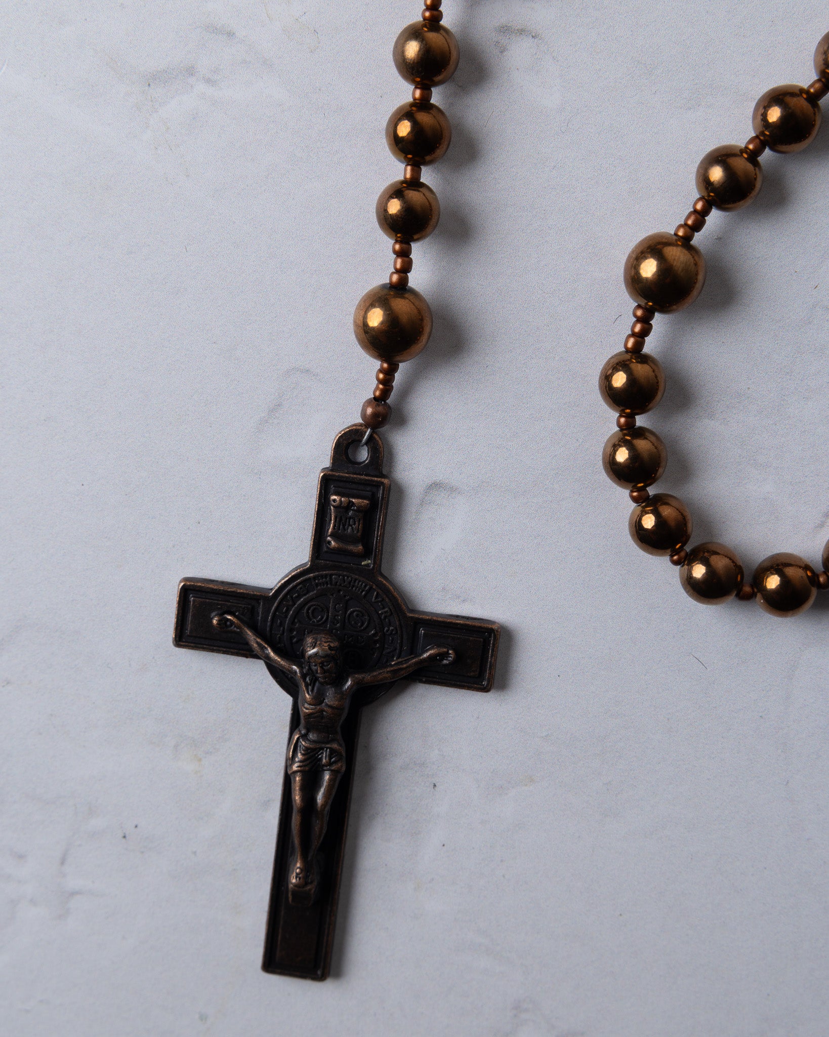 Sanctus Benedicta Copper Rosary