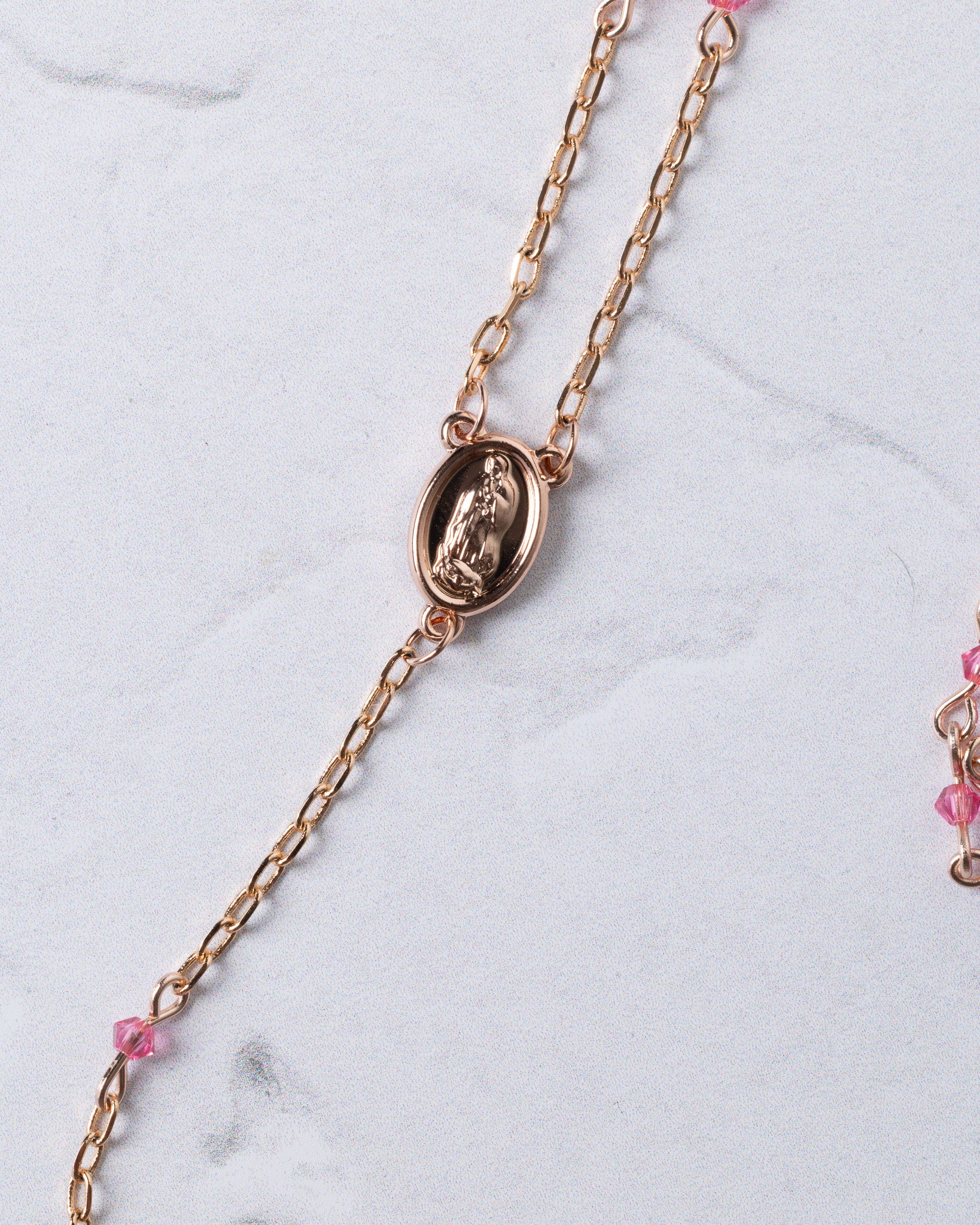 Rose Forever Rosary Necklace