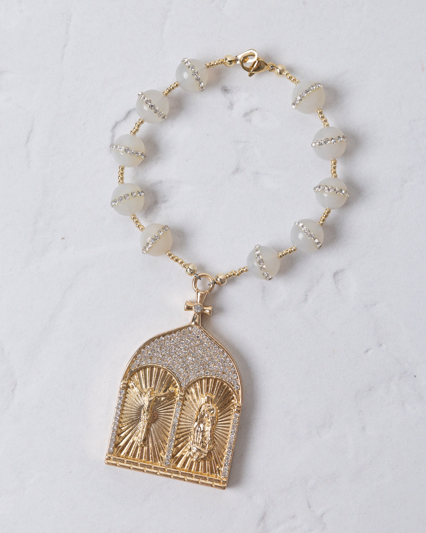 The Tabernacle Decade Rosary Bag Charm