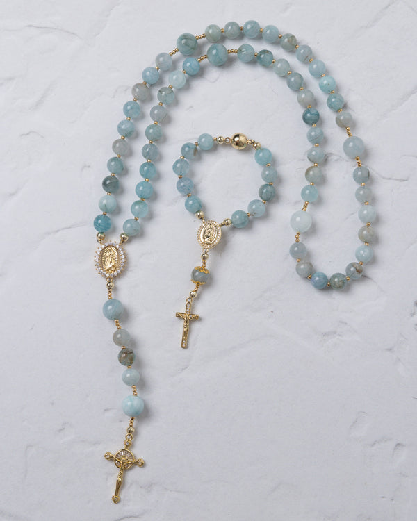 Be Still Blue Rosary