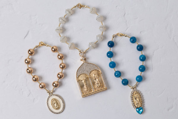 Mater Aurea Rosary Bag Charm