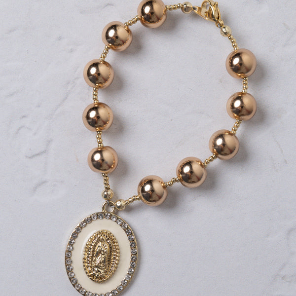 Mater Aurea Rosary Bag Charm