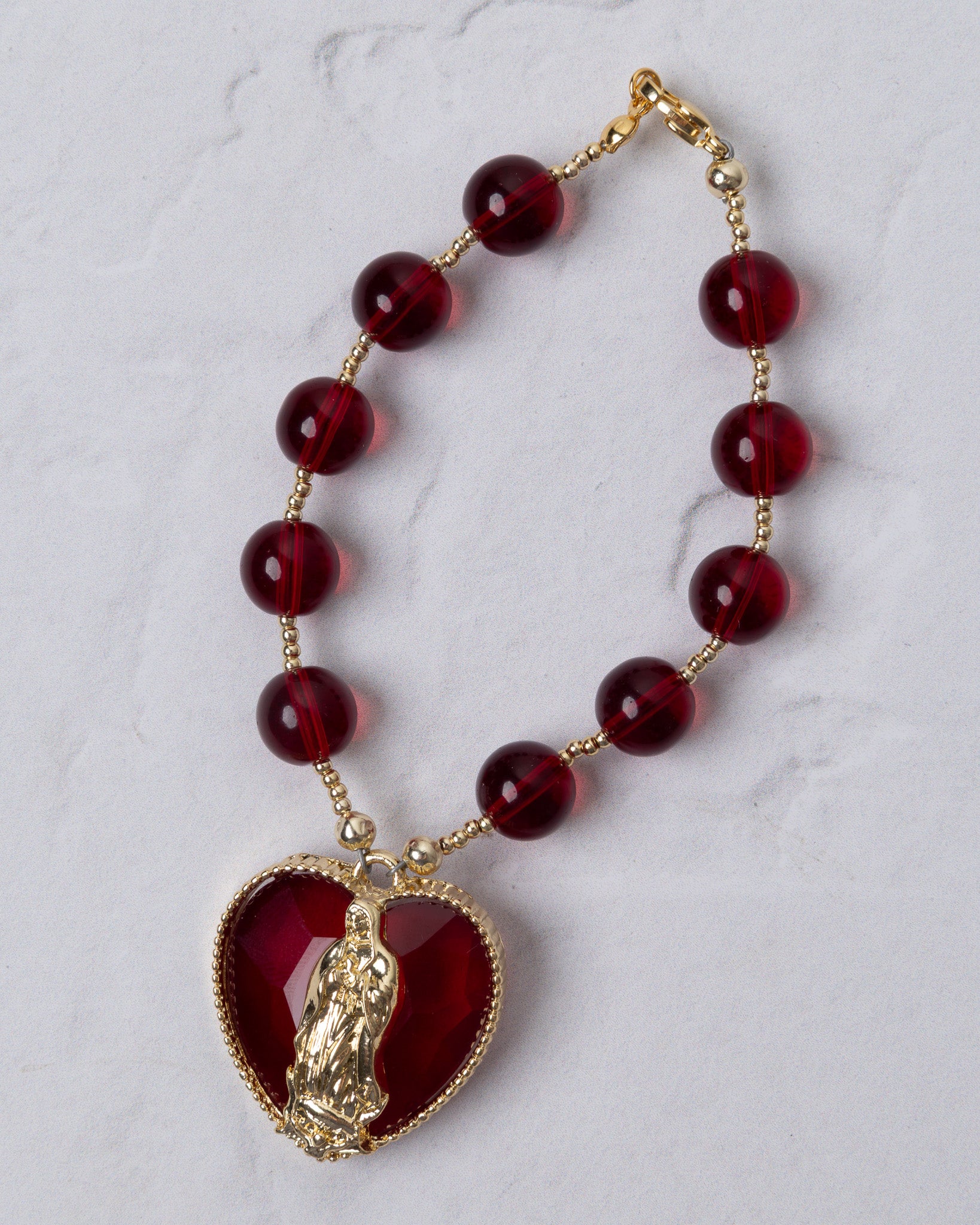 Cor Mariae Rosary Bag Charm