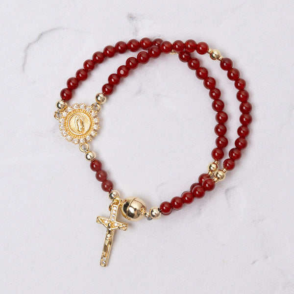 Sanguis Christi Magnetic Rosary Bracelet