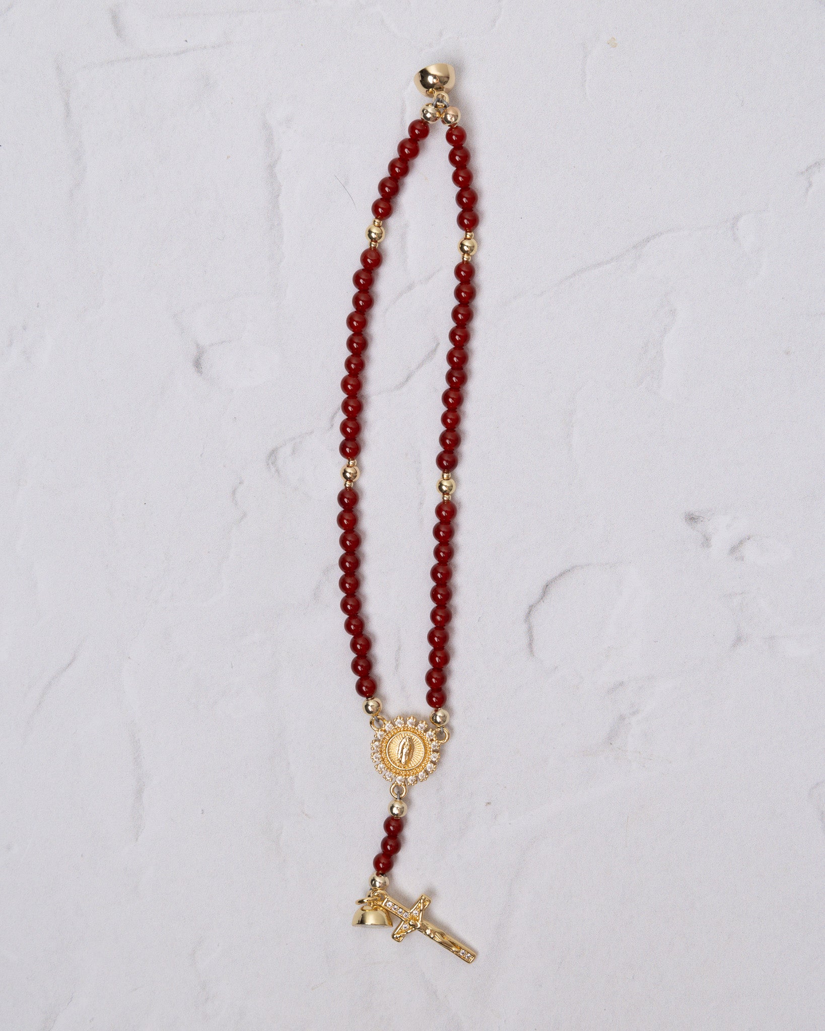 Sanguis Christi Magnetic Rosary Bracelet