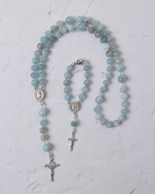 Be Still Car Steering Wheel Rosary