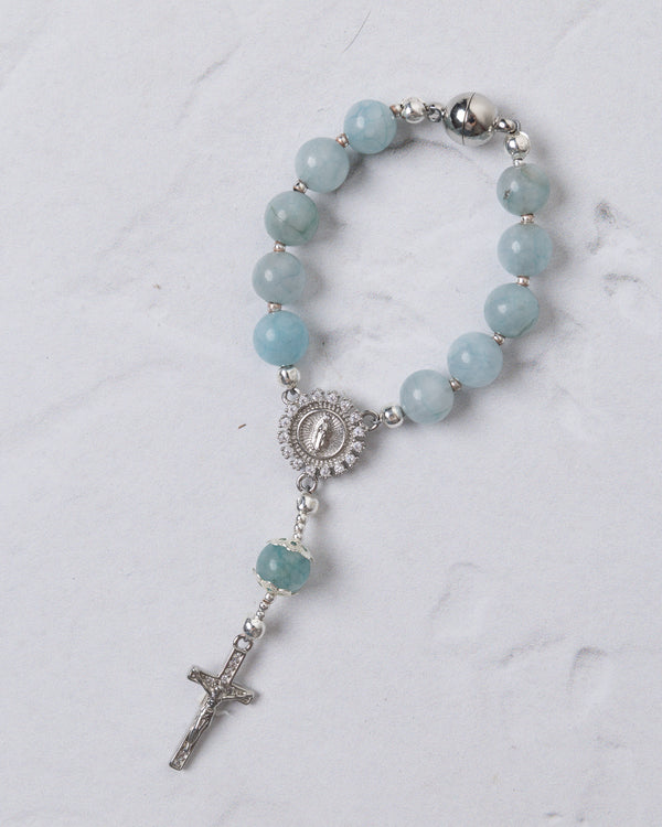 Be Still Car Steering Wheel Rosary