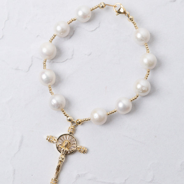 The Crucifix Decade Rosary Bag Charm