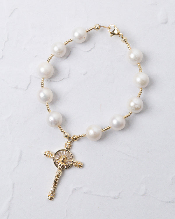 The Crucifix Decade Rosary Bag Charm