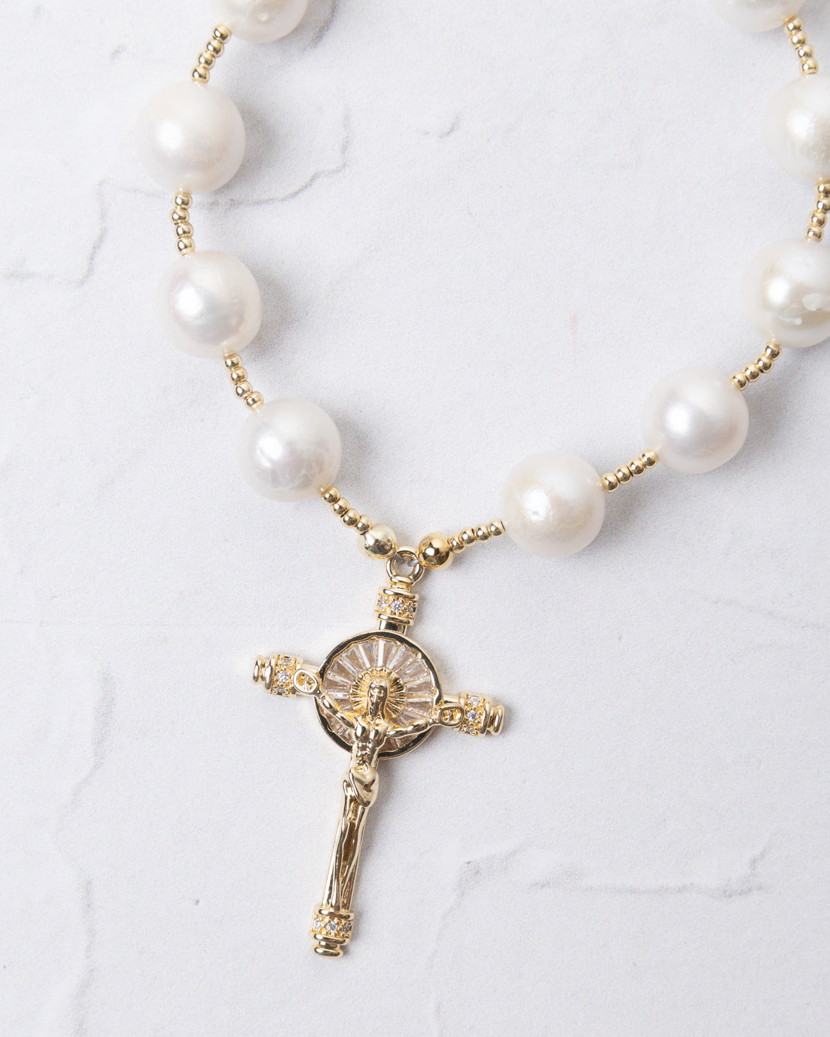 The Crucifix Decade Rosary Bag Charm