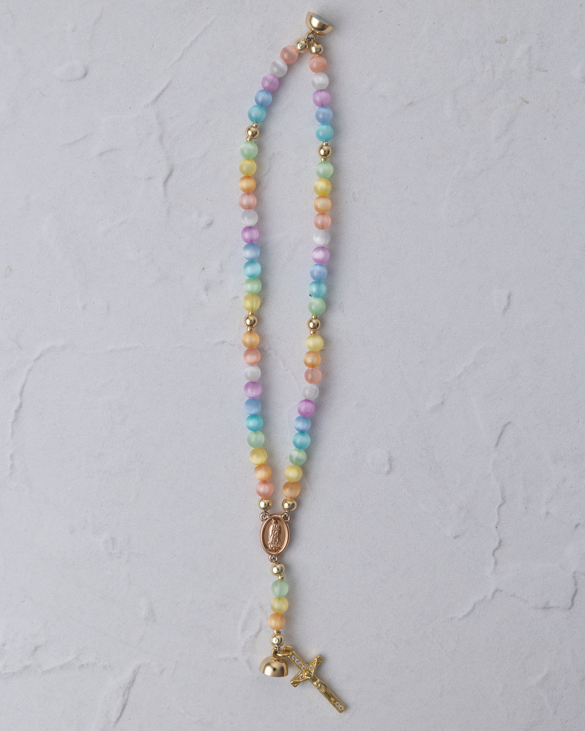 Rainbow Covenant Magnetic Rosary Bracelet