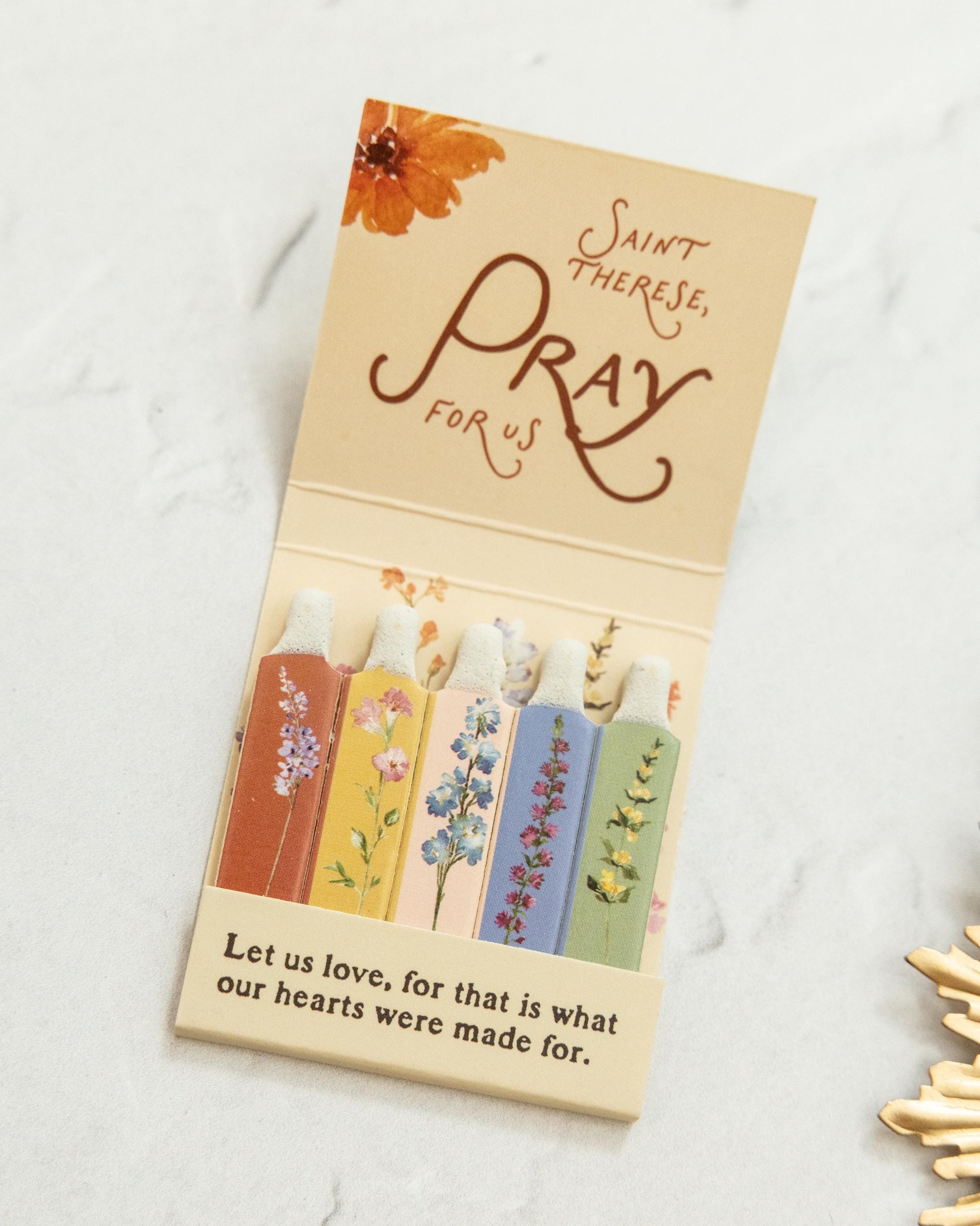 St. Therese of Lisieux Wildflower Matchbook