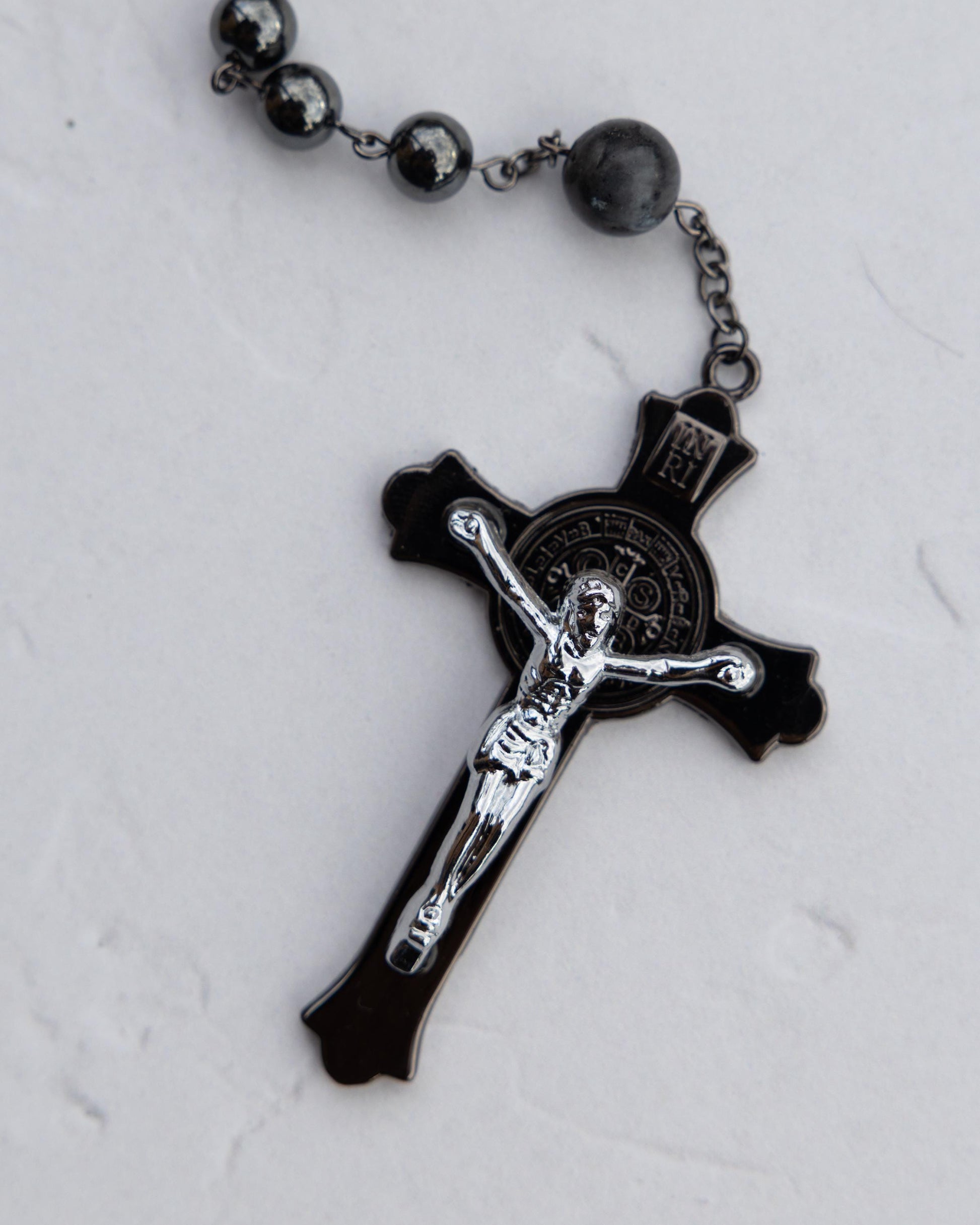 Armor of God Gunmetal Rosary