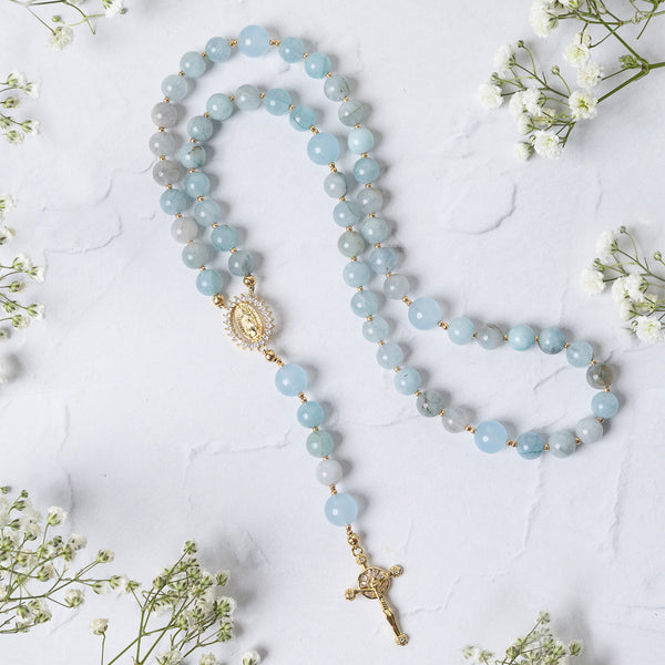 Be Still Blue Rosary