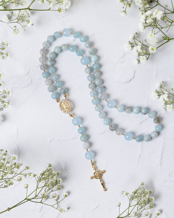 Be Still Blue Rosary
