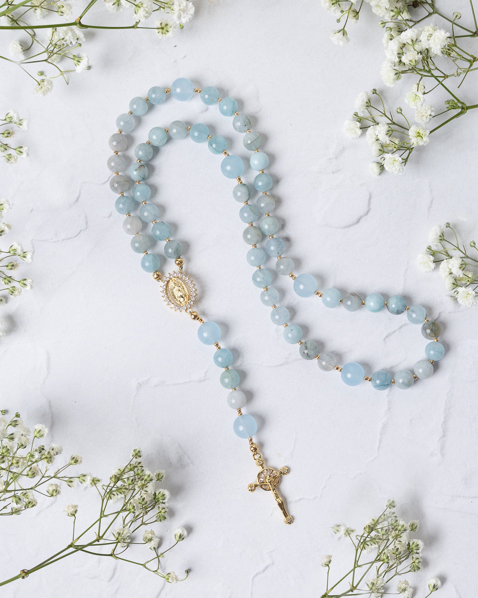 Be Still Blue Rosary