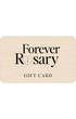 Forever Rosary Gift Card: beige card with heart rosary icon