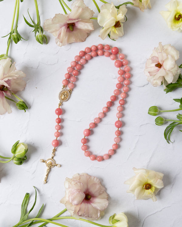 Loved First Pink Rosary