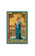 Framed Mother of God by Enrique M. Vidal: Virgin Mary in teal gown holds infant Jesus