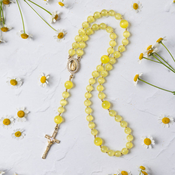 Rejoice Yellow Rosary