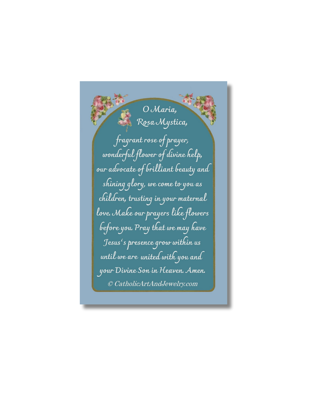 Rosa Mystic Holy Card
