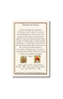 Torrent of Graces Holy Card cream-colored prayer card with black text