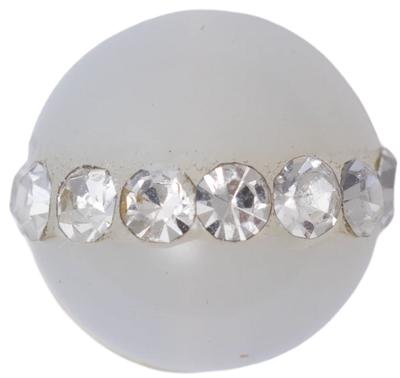 Premium White Agate Rhinestone