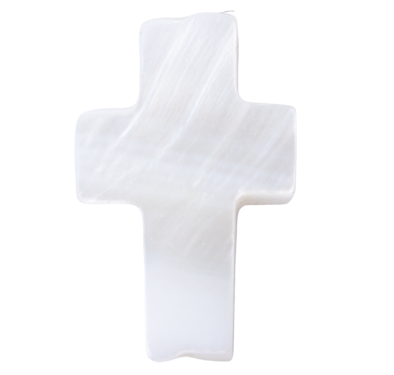 Premium White Pearl Cross