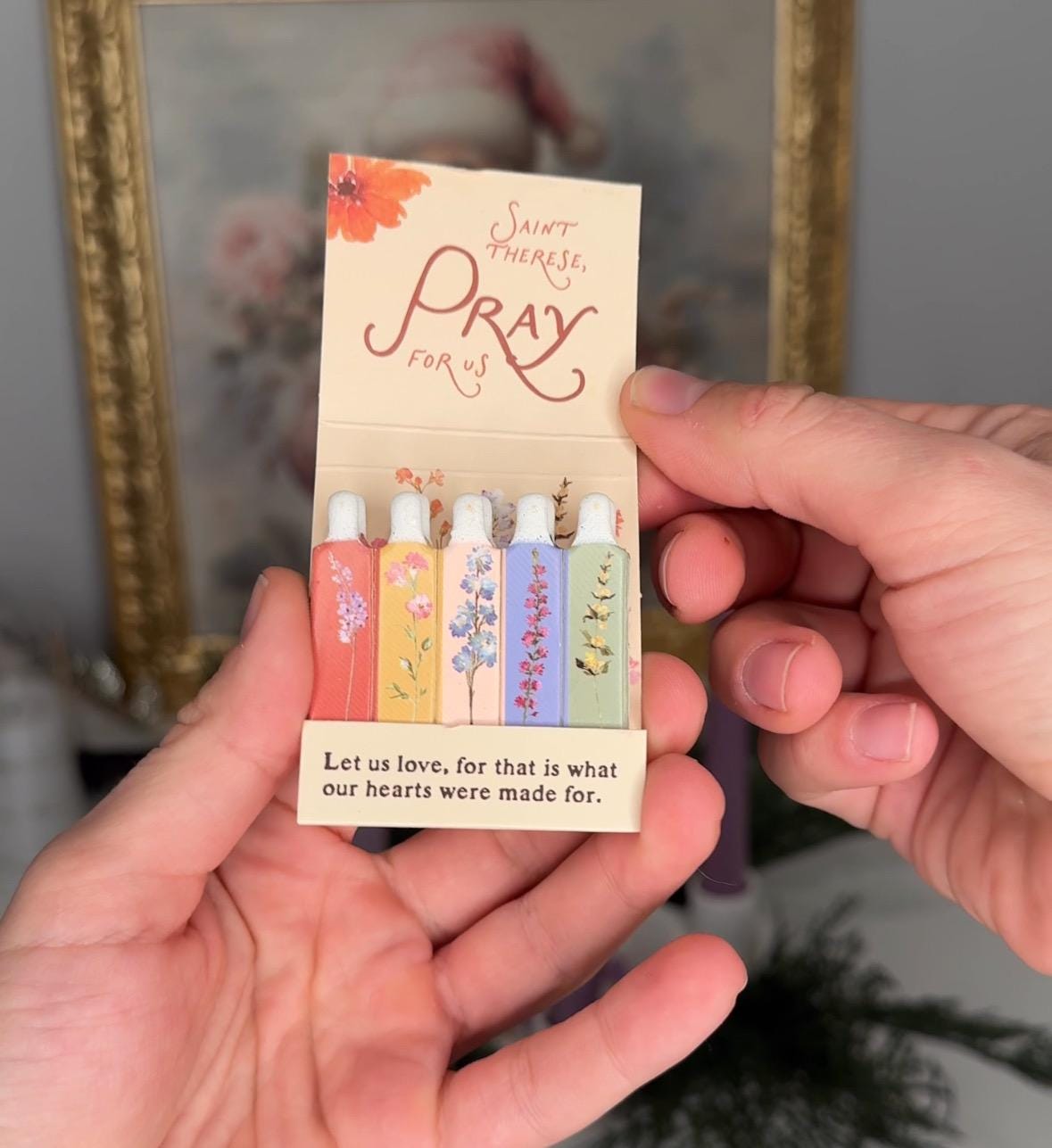 St. Therese of Lisieux Wildflower Matchbook
