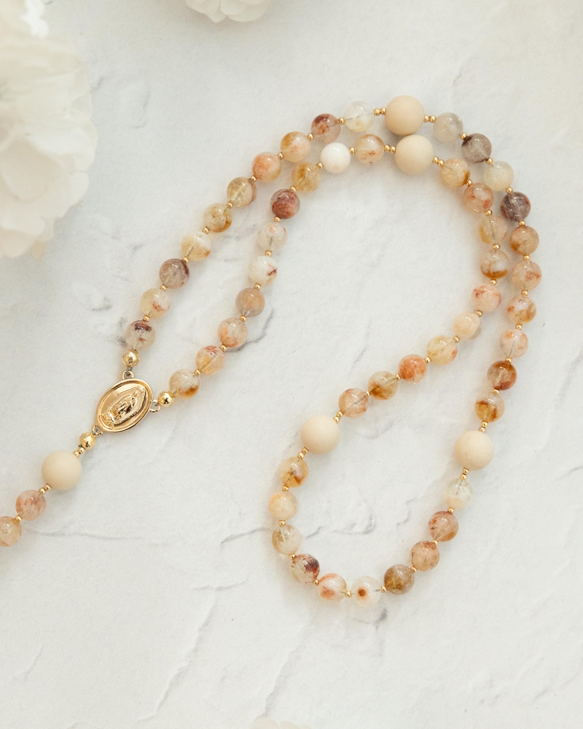 Desert Rose Guadalupe Rosary