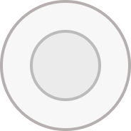 Black circular object with a white outer ring
